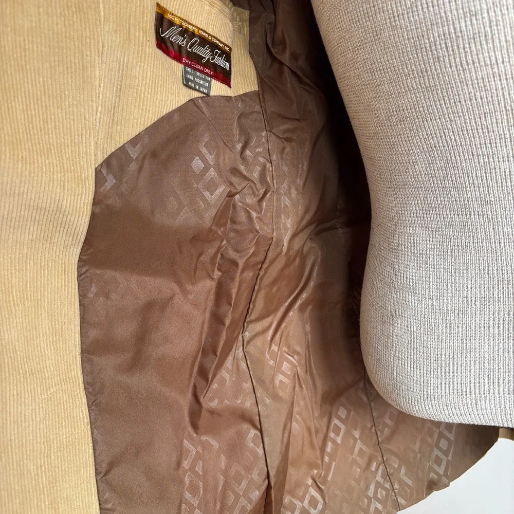 Montgomery Ward Corduroy Blazer Vintage Sport Coat Jacket Sz 38 M Made‎ in Japan